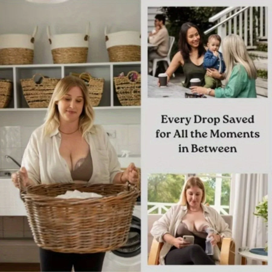 El extractor de leche de silicona portátil se puede utilizar como alternativa para extractores de leche y almohadillas para el pecho.