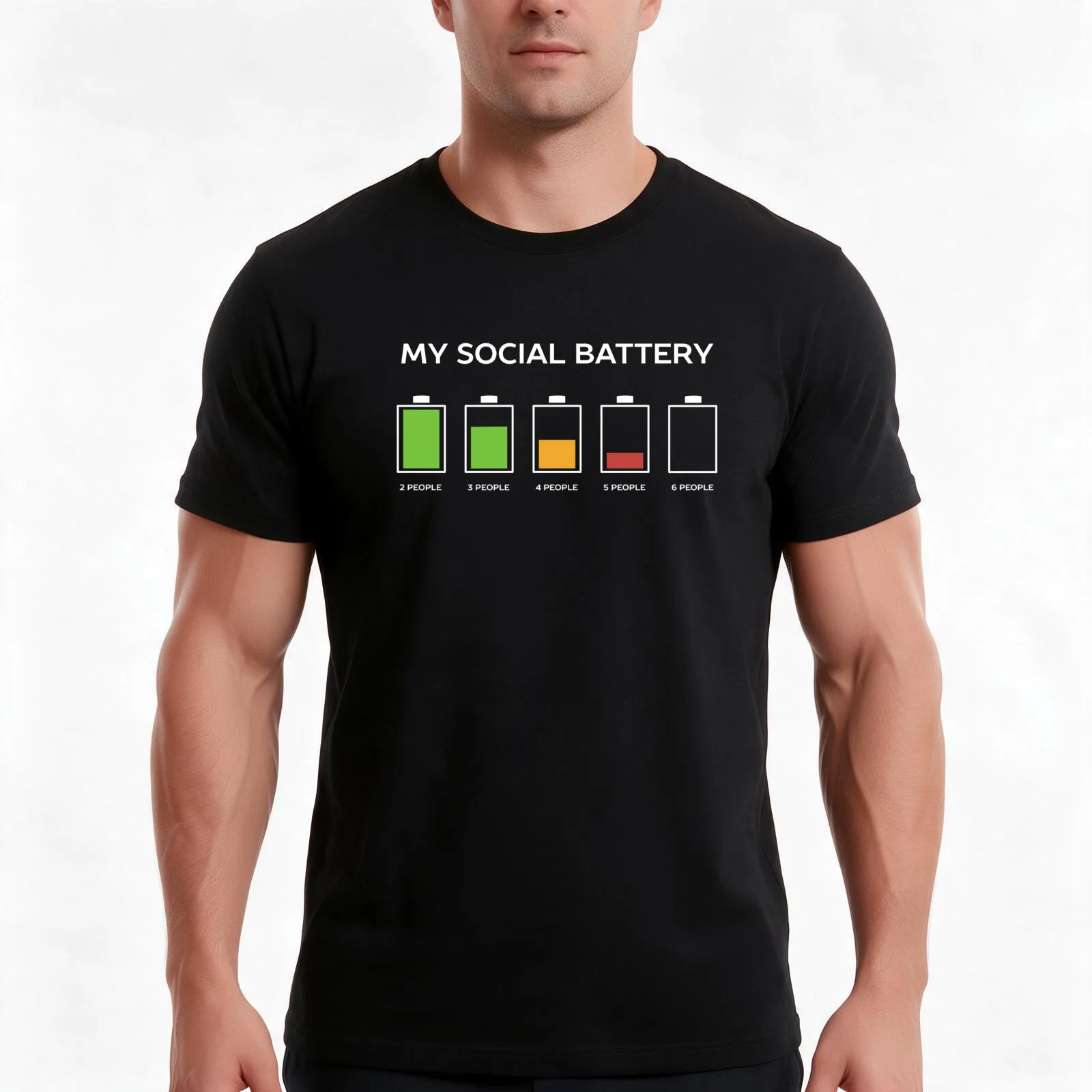 Funny Introvert Humor T-Shirt, Summer Casual Cotton Tee, Oversized Streetwear Tops, Vintage Graphic Print, Unisex Men Women
