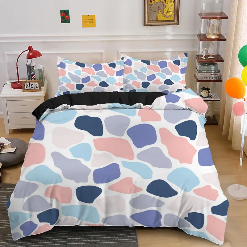 

Marble Duvet Cover Set Geometric Pattern Print Bedding Set Microfiber Comforter Cover Double Queen For Adults Kids Bedroom Decor