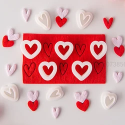 Valentine's Day Lovely Mini Heart Polymer Clay Cutters Candy Heart Shaped Soft Pottery Earrings Jewelry Pendant Cutting Tools