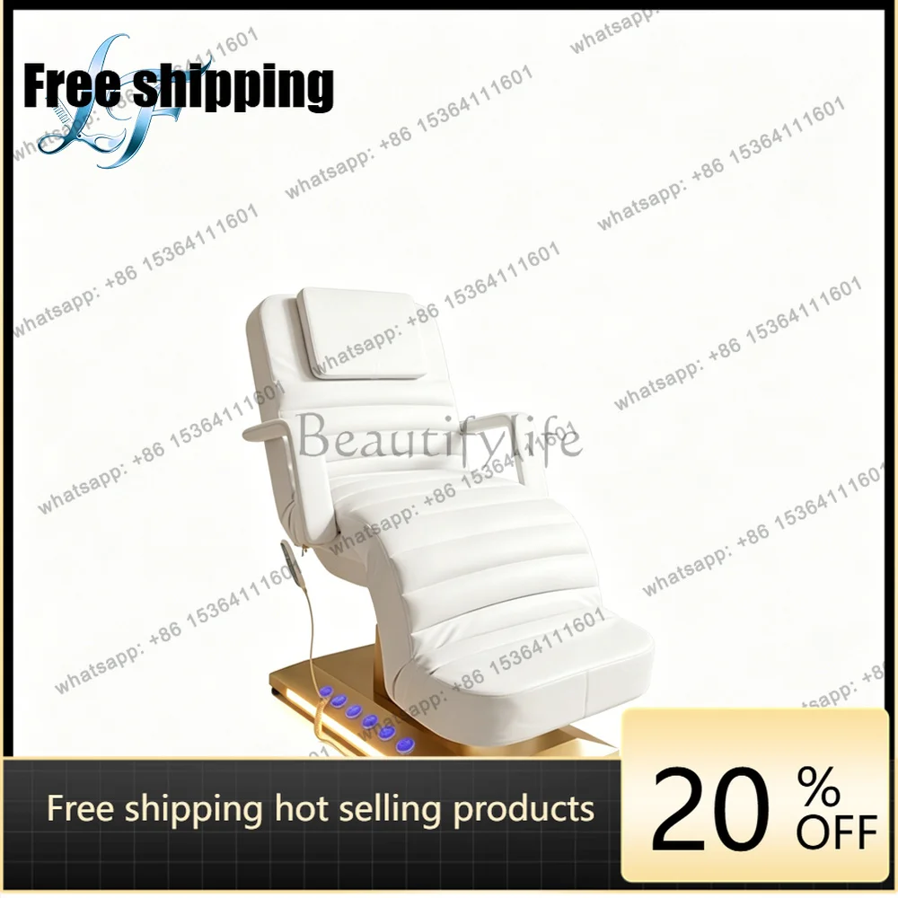 

PJ Premium Modern White Pvc Cover Waxing Bed Professional Beauty Instrument