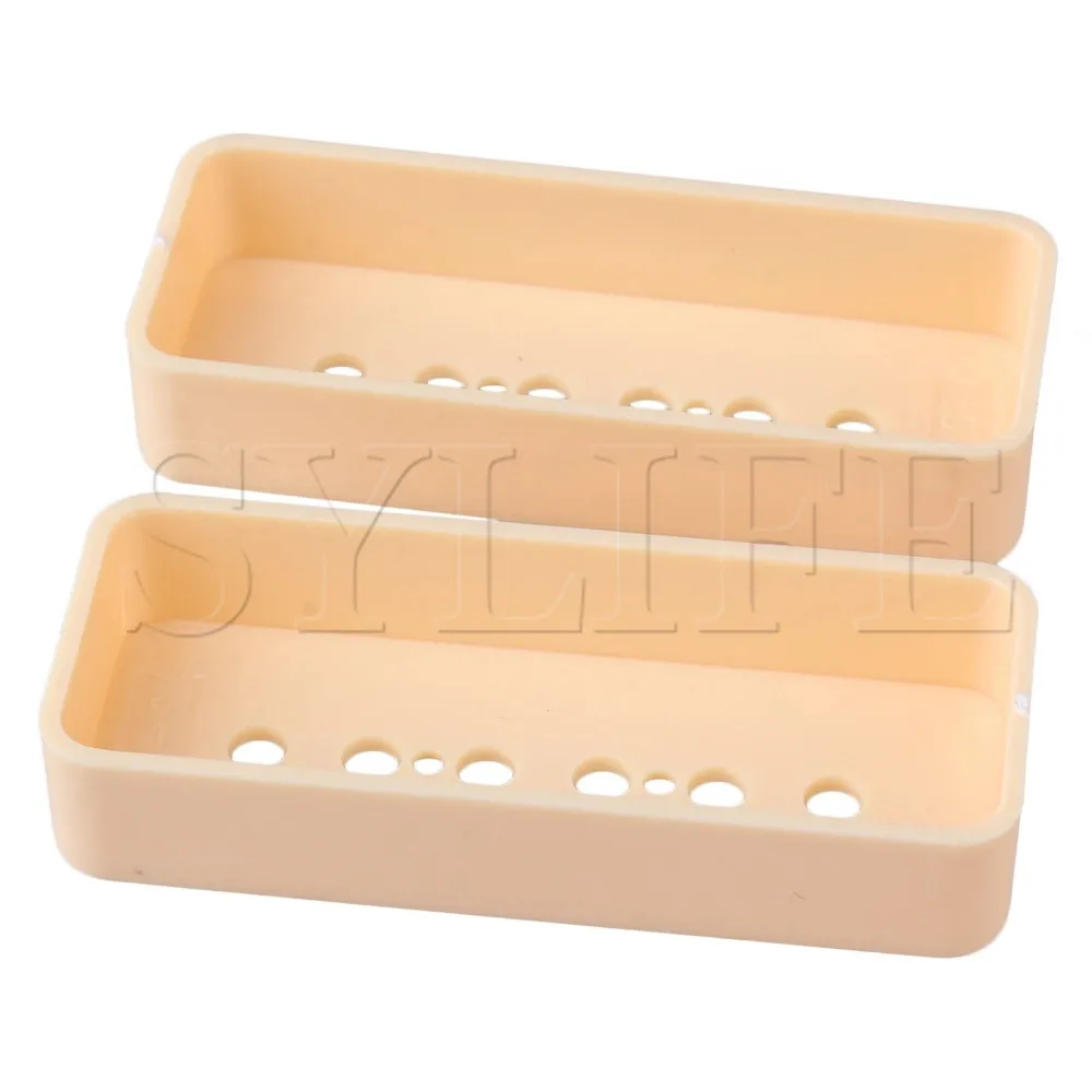 Replacement Guitar Pickup Cover Vintage P90 SoapBar Ivory Plastic