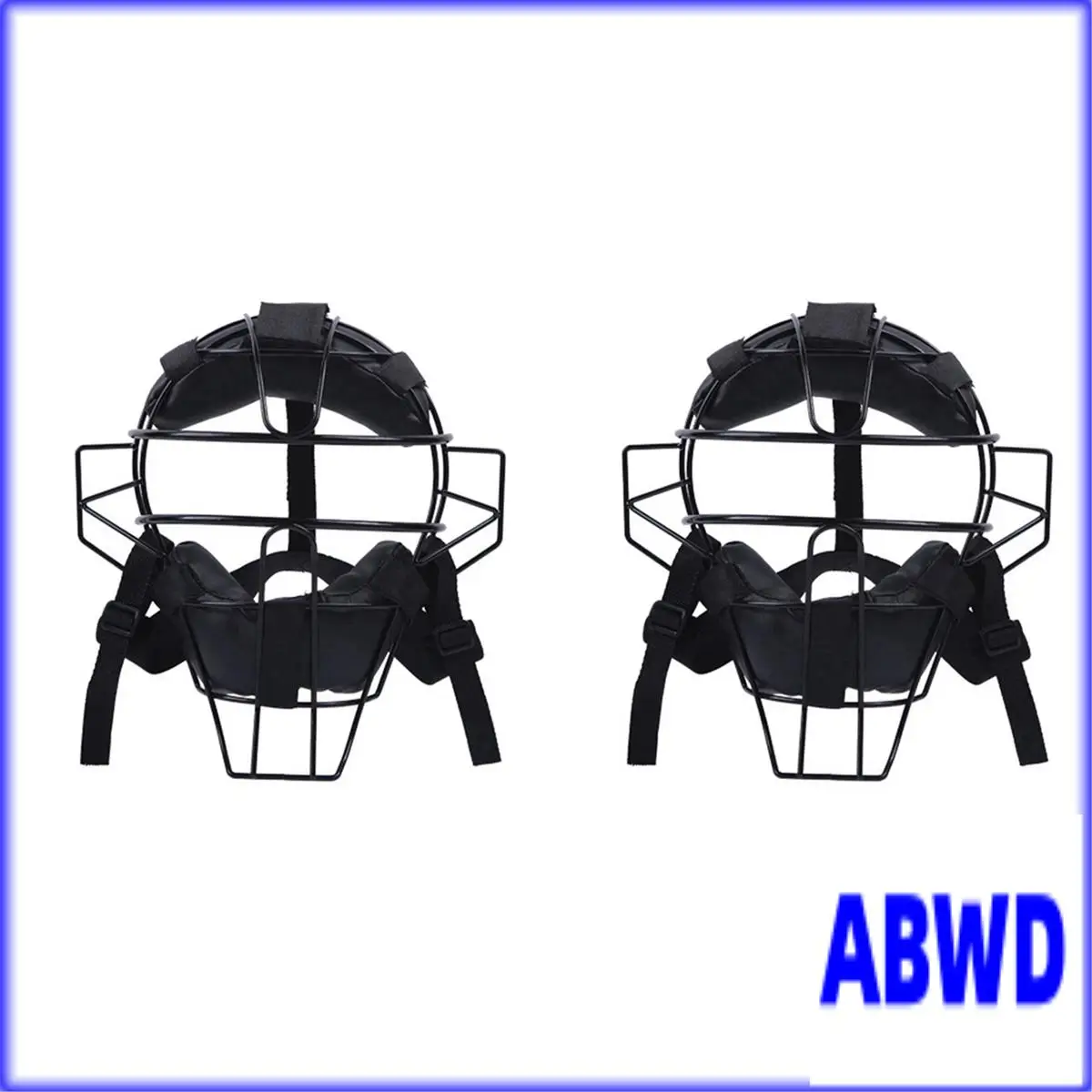 قناع البيسبول WD-2X لكامل الوجه، خفيف الوزن وآمن يوفر الحماية والراحة، لا يمنع الرؤية، أسود
