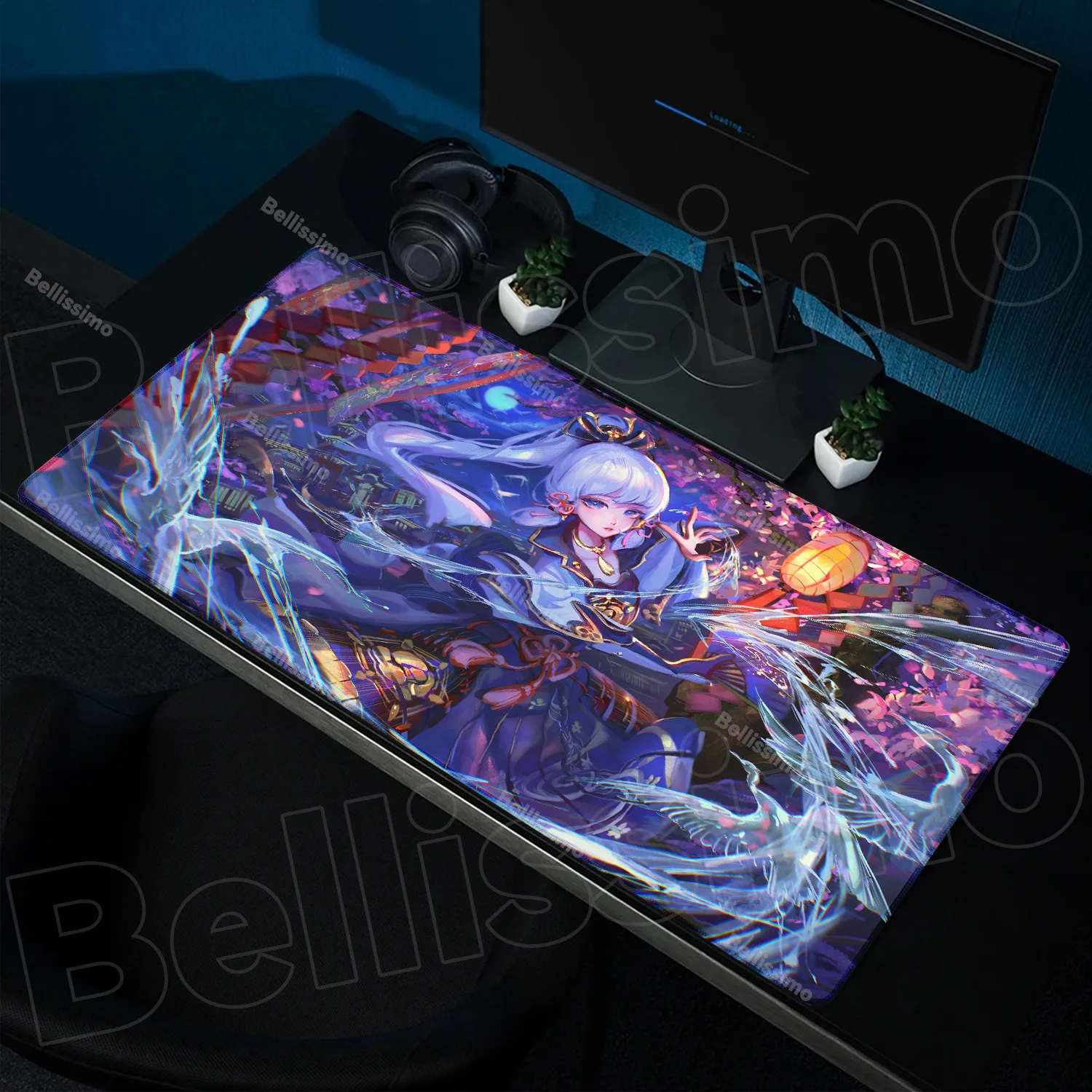 

Cute Mouse Pad 900x400 Genshin Impact Kamisato Ayaka Anime Girl Mousepad Laptop Game MouseMat PC Office Kawaii Desktop Table Mat