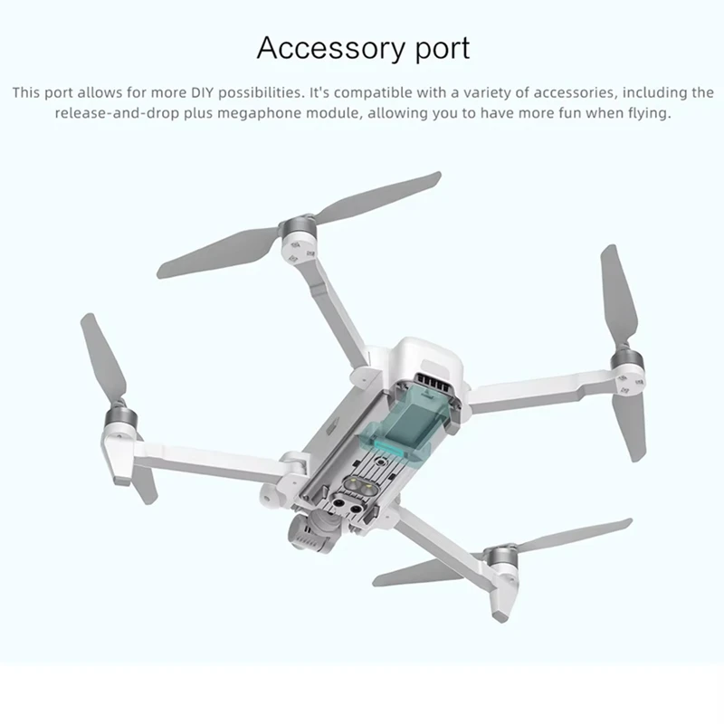 A73E-2 In 1 Megafono Universale Per FIMI X8SE 2022 V2 Altoparlante Microfono E Sistema di Rilascio Per FIMI X8 Pro/Fimi X8