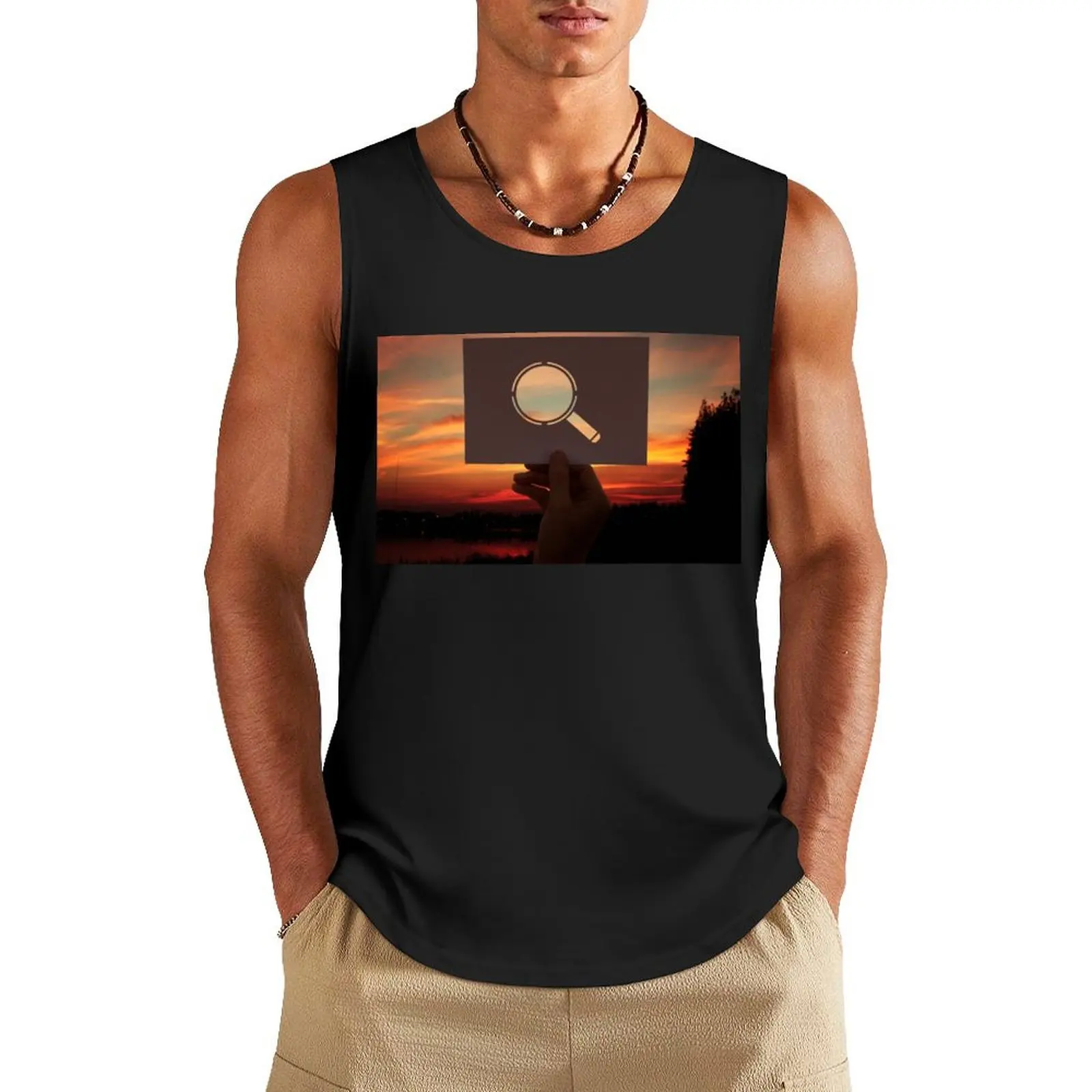 Search Tank Top Sleeveless top sports t-shirts for men Top