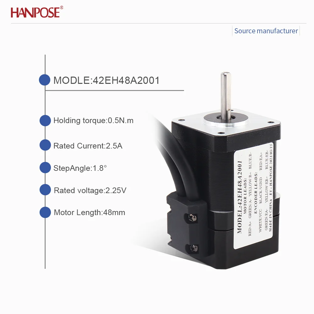 closed-loop stepper motor NEMA17 42EH48A2001+TB6600drive 2.5A 2.25V real-time coordinate reading, no step loss, stable operation