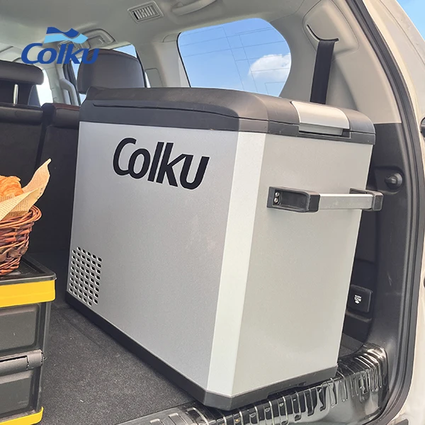 

For Colku 42L Portable Car Fridge Small Iron Freezer with Strong Handle DC 12V Compressor Refrigeration