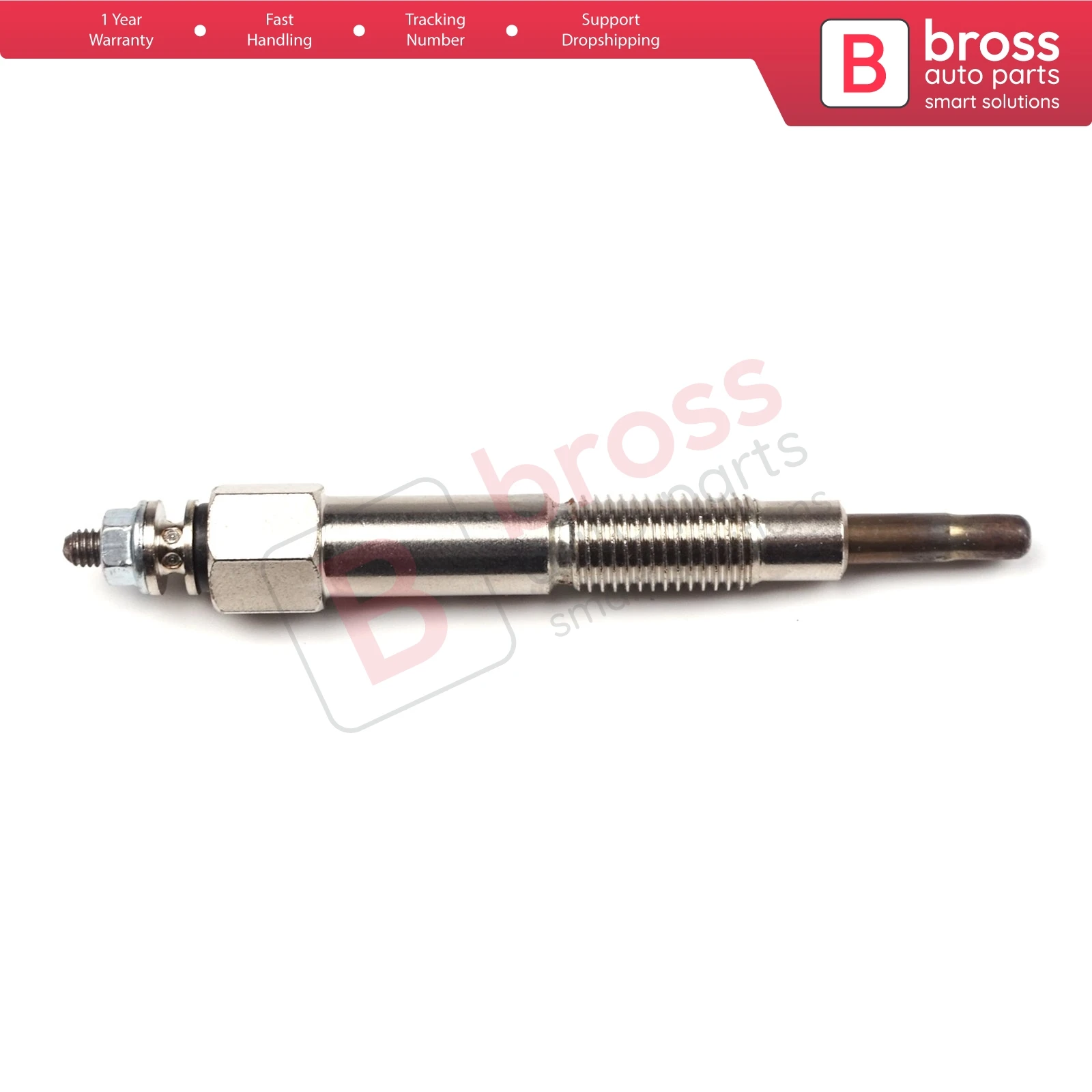 Bross Auto Parts BGP84 1 Piece Heater Glow Plug 11 Volt 11065-57J00,  GN102, 0100226513, 0 250 312 002, CZ260, CY52 for Nissan