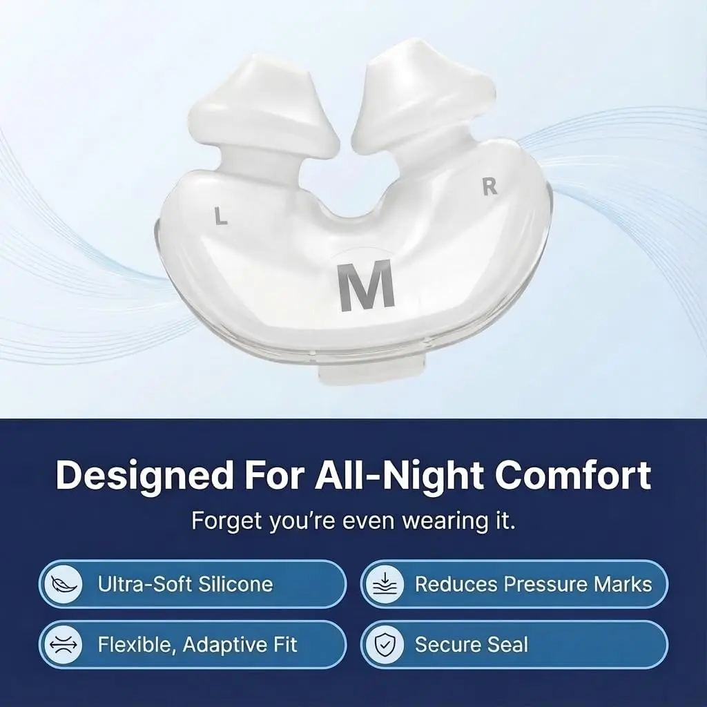 AirFit P10 Nasal Pillow Cushion - Compatible with Resmed P10 Mask-CPAP Mask Accessories Replacement-Soft Lightweight Silicone - view 3