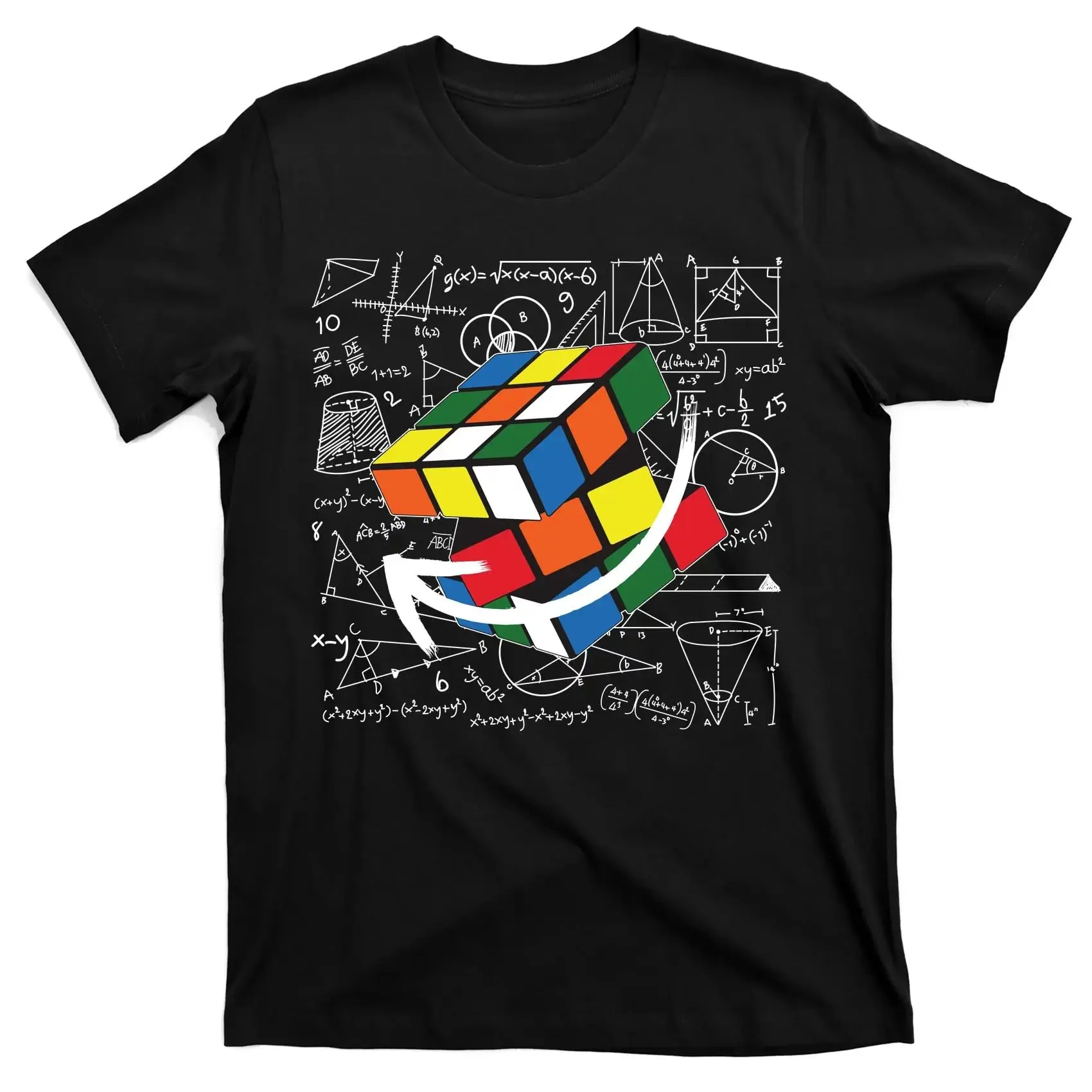 Rubik Mathematics Funny T-Shirt BlackUnisex T-shirts for Men Women Summer Tees Cotton Luxury brand vintage oversized