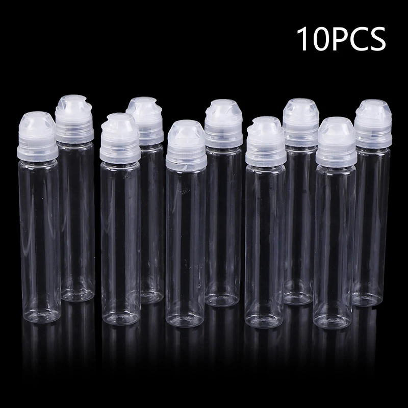 10Pcs Plastic Bottle Push Pull Replacement Caps Reusable Portable Paste Packaging Bottle