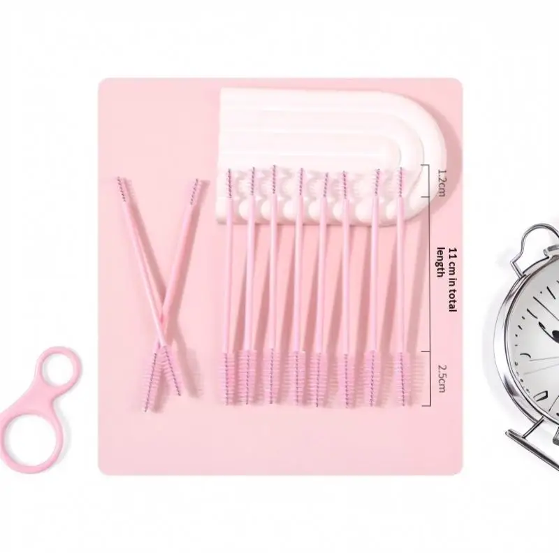 20Pcs Double-ended Eyelash Brush, Eyelash Comb, Disposable False Lash Extender, Makeup Brush, Professional Eye Makeup Tool