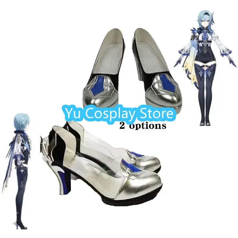 

Yu-Cosplay Eula Cosplay Shoes Women Halloween Carnival Boots Game Genshin Impact Cosplay Prop Custom Made