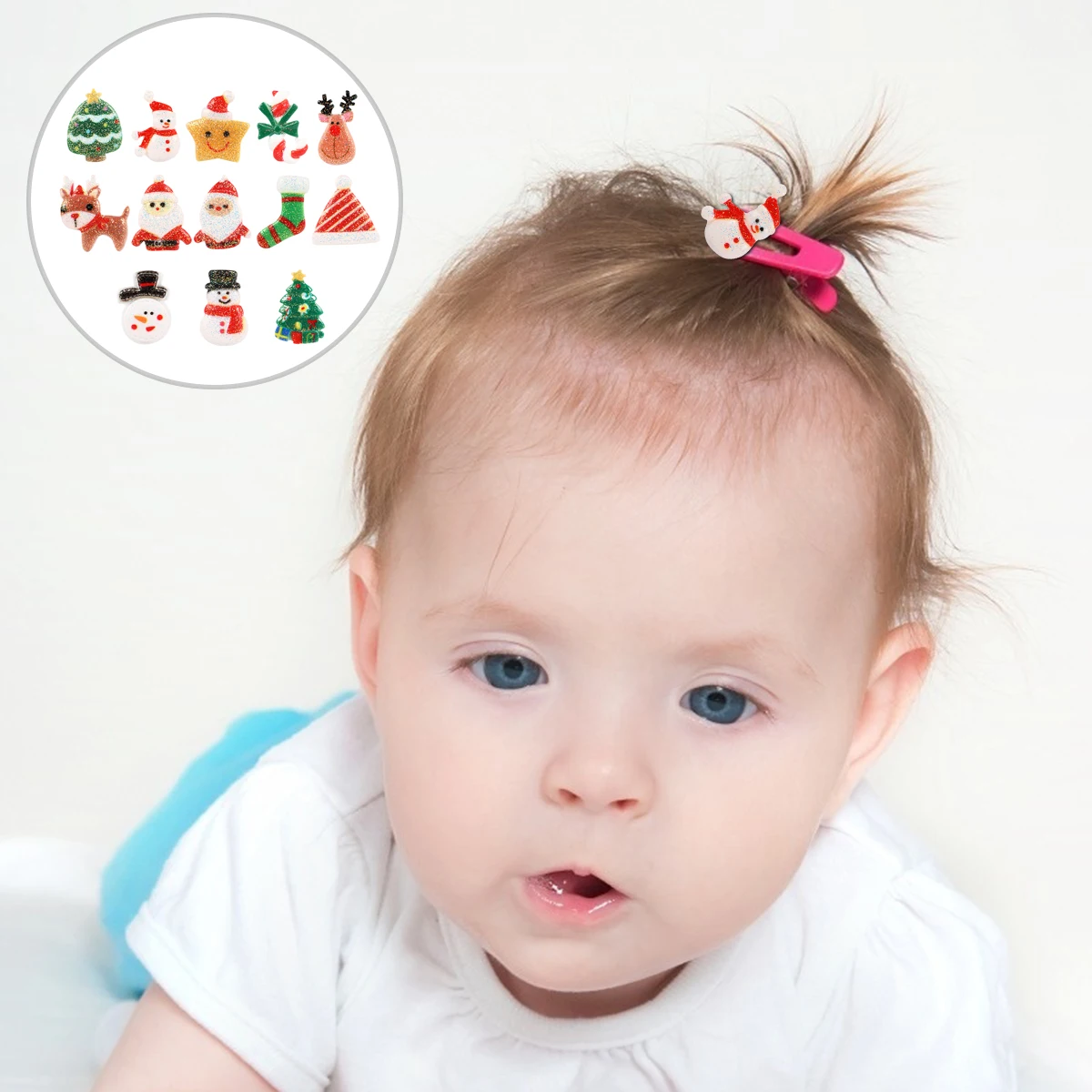 Alasum 50pcs Christmas Ornaments Resin Xmas Decorations Holiday Party Craft Beads Tree Hanging Mini Accessories for Kids