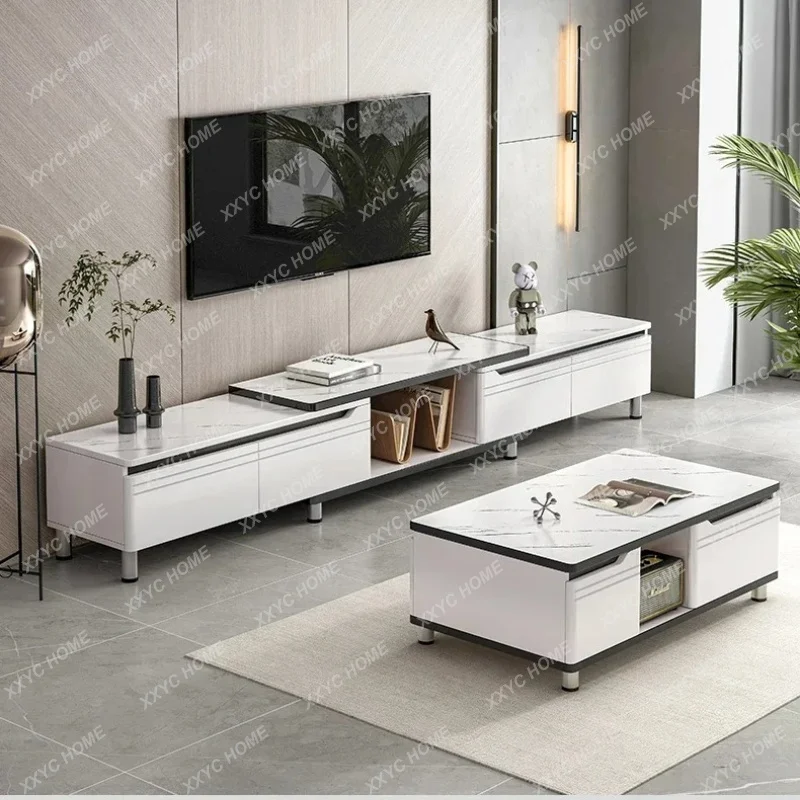 XXLuxury Modern Tv Stand Adjustable White High End Stand Tv Cabinet Living Room Farmhouse Meuble Television Salon Home Furnitu