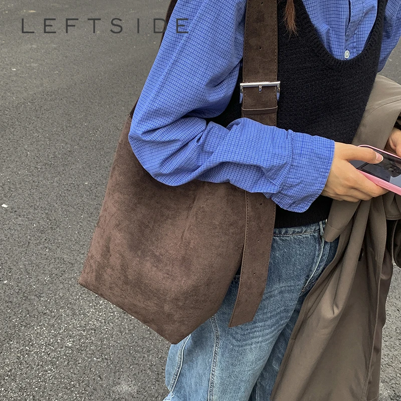 

Левая сторона, маленькие сумки-ведра из искусственной кожи для женщин, трендовые женские сумки 2023 года, корейская модная женская сумка через плечо, сумки и кошельки