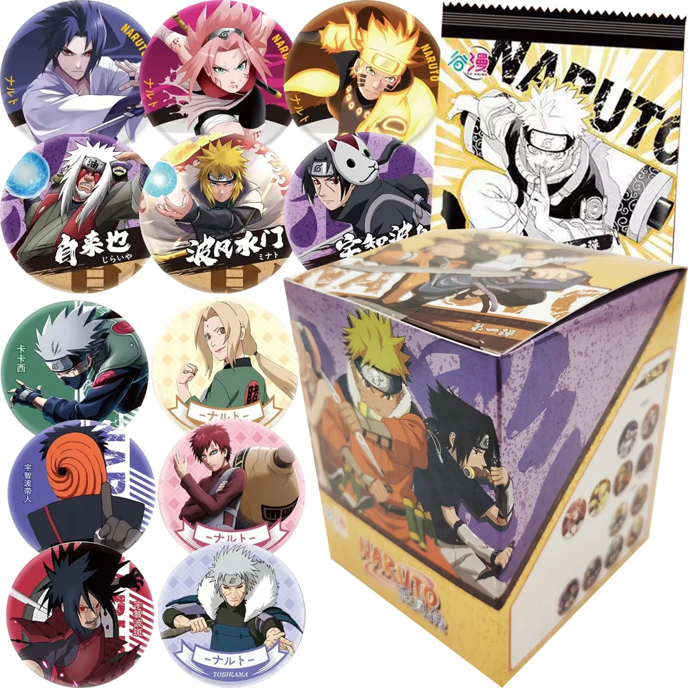 

Japanese Anime Naruto Badge Collection Trendy Peripheral Hobbies Accessories Character Creative Personality Brooch Toy Xmas Gift