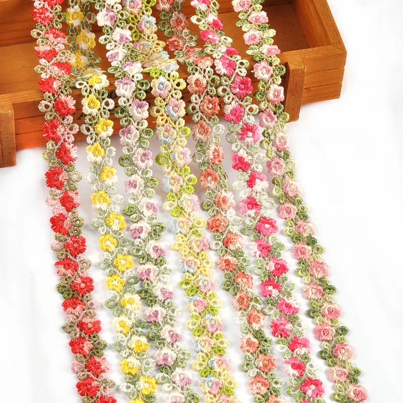 1yard 2cm Flower Trim Lace Ribbons For Gift Wrapping DIY Crafts Sewing Accessories Wedding Dress Party Decor Handmade Materials