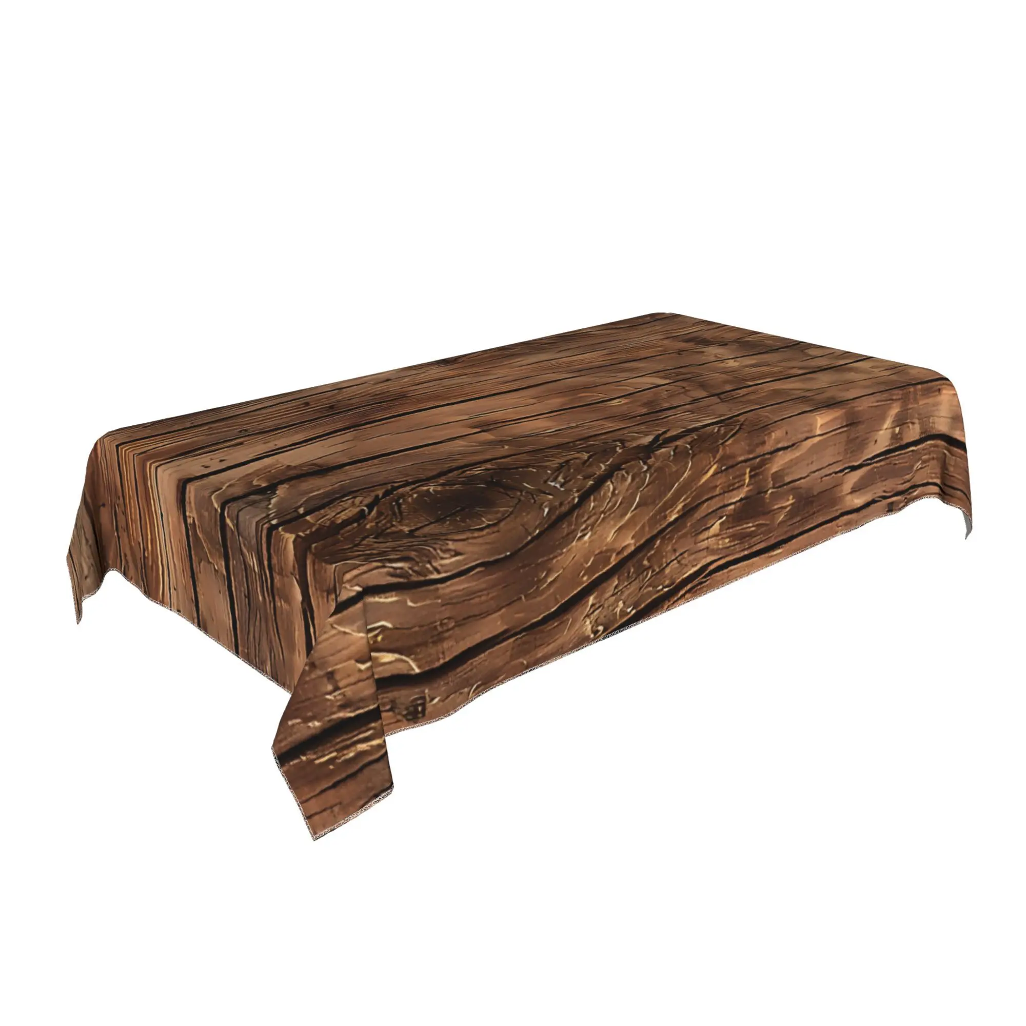 One genuine wood-grain farmhouse tablecloth for seasonal decoration of the dining table, suitable for indoor use.zyc