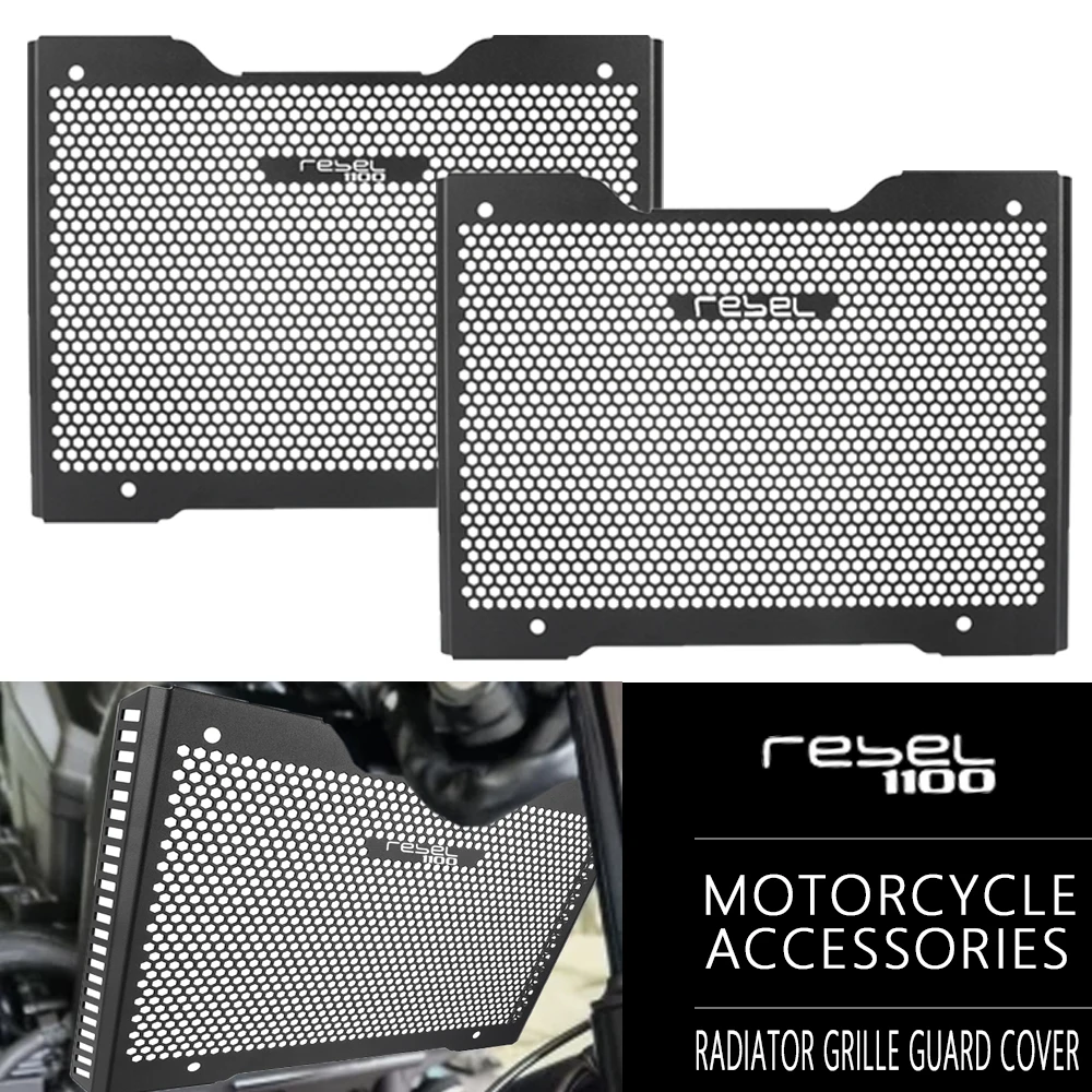 

For Honda Rebel 1100 Rebel1100 CMX1100 Rebel /DCT 2021 2022 2023 2024 2025 2026 Motorcycle Radiator Grille Guard Cover Protector