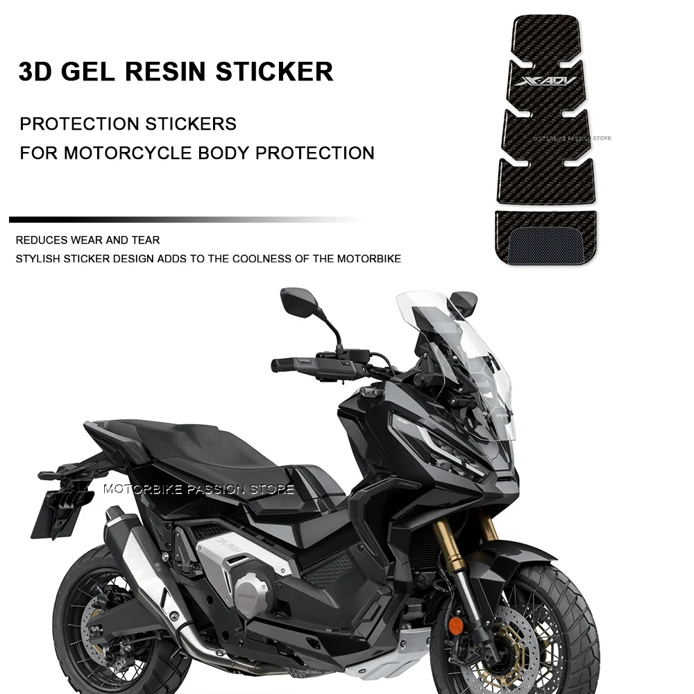 For Honda X-Adv 750 XADV750 3D Gel Sticker Fuel Tank Door Protection Sticker Kit Motorcycle Body Decoration Sticker 2021-2023