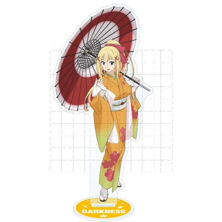 Gioco Satou Kazuma Aqua Megumin Dukunesu Darkness Yunyun acrilico Stand Doll Anime Figure Model Plate Cosplay Toy Gift