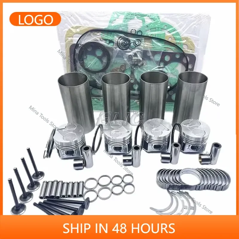 Excavator Parts Overhaul Rebuild Kit 6UZ1 4HF1 4BD1 4BE1 4DA1 4JX1 4BG1 4JH1 4JG2 4JA1 Engine Cylinder Liner Kit