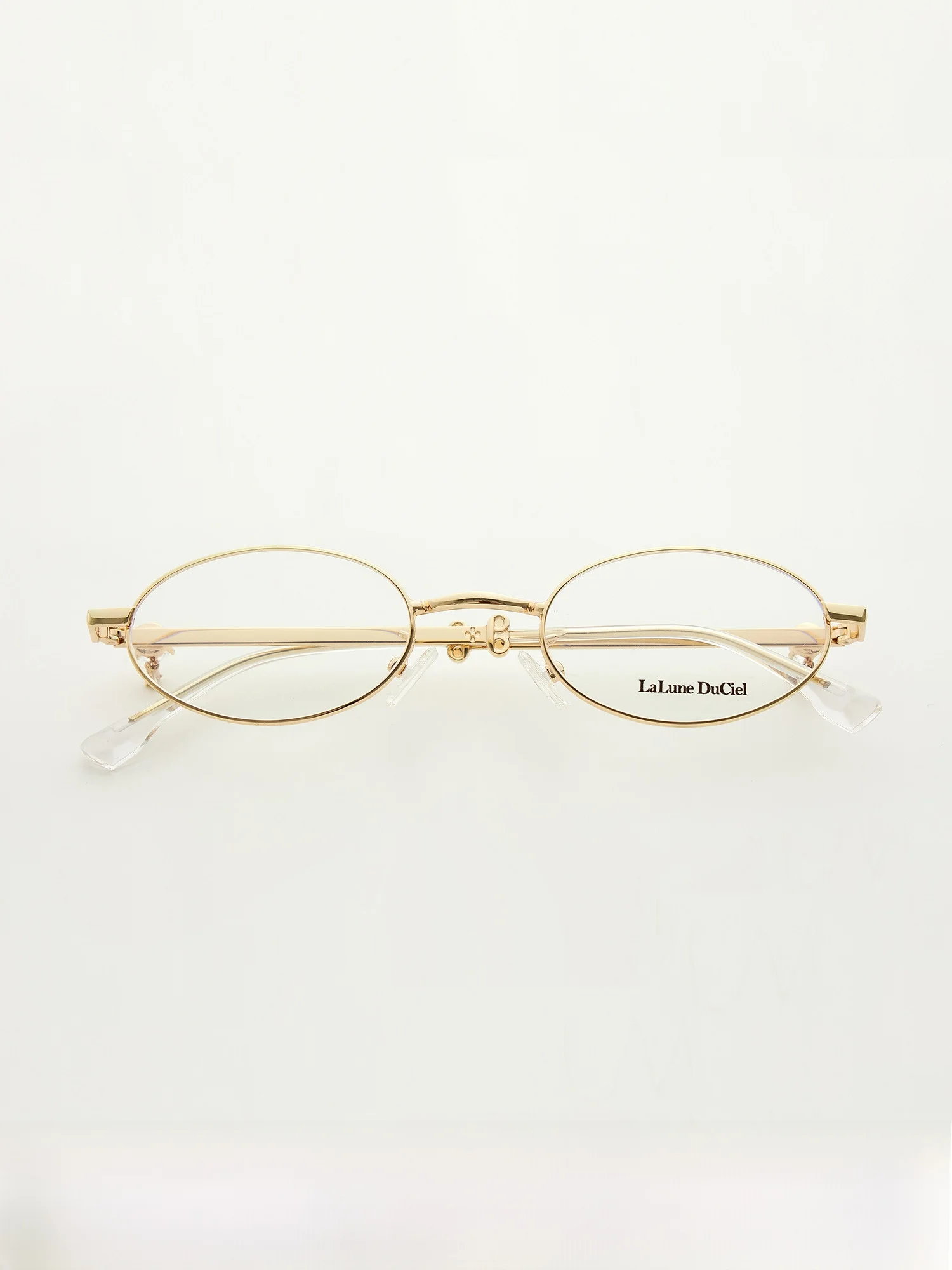 

LaluneDuCiel NEAT Yan Yue Gold Rimmed Silver Optical Glasses Frame Pure Desire Eyeglasses for Women Metal Frame
