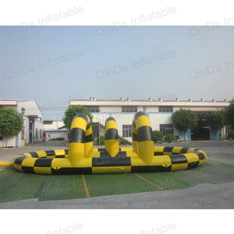 Inflatable Zorb Ball Race Track PVC Go Kart Racing Track For Sporting Party