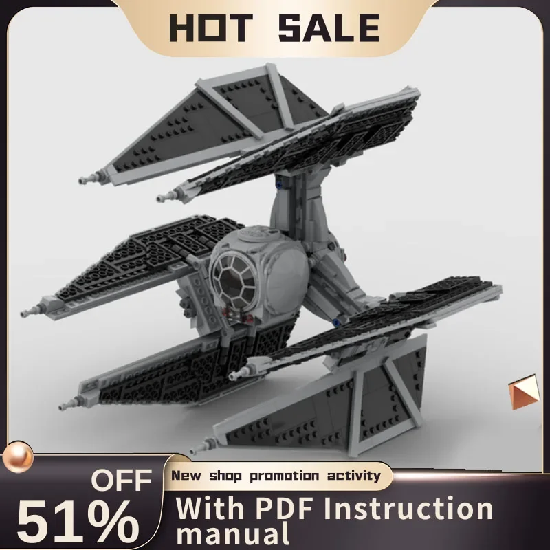 991Pcs New Famous Star Battle Movie Moc Tie Starfighter Defender Model Diy Creative Ideas Child Toy Birthday Gift Custom Puzzle