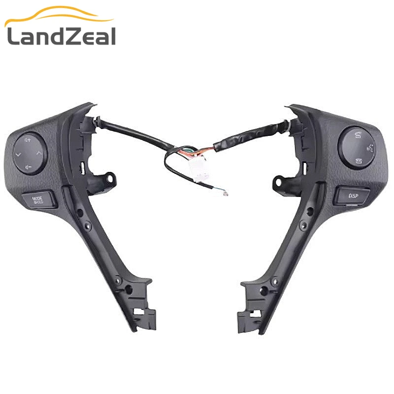 

OEM 84250-02560 Детали салона автомобиля, черные кнопки управления звуком на руле, переключатель для Toyota Corolla Ralink RAV4 2014-2018