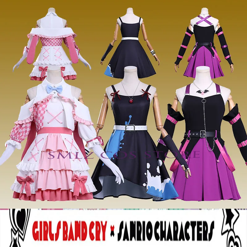 

Anime GIRLS BAND CRY Ebizuka Tomo Cosplay Iseri Nina 486 Awa Subaru Costume Hina Dress Uniform Halloween Outfit FOR Woman
