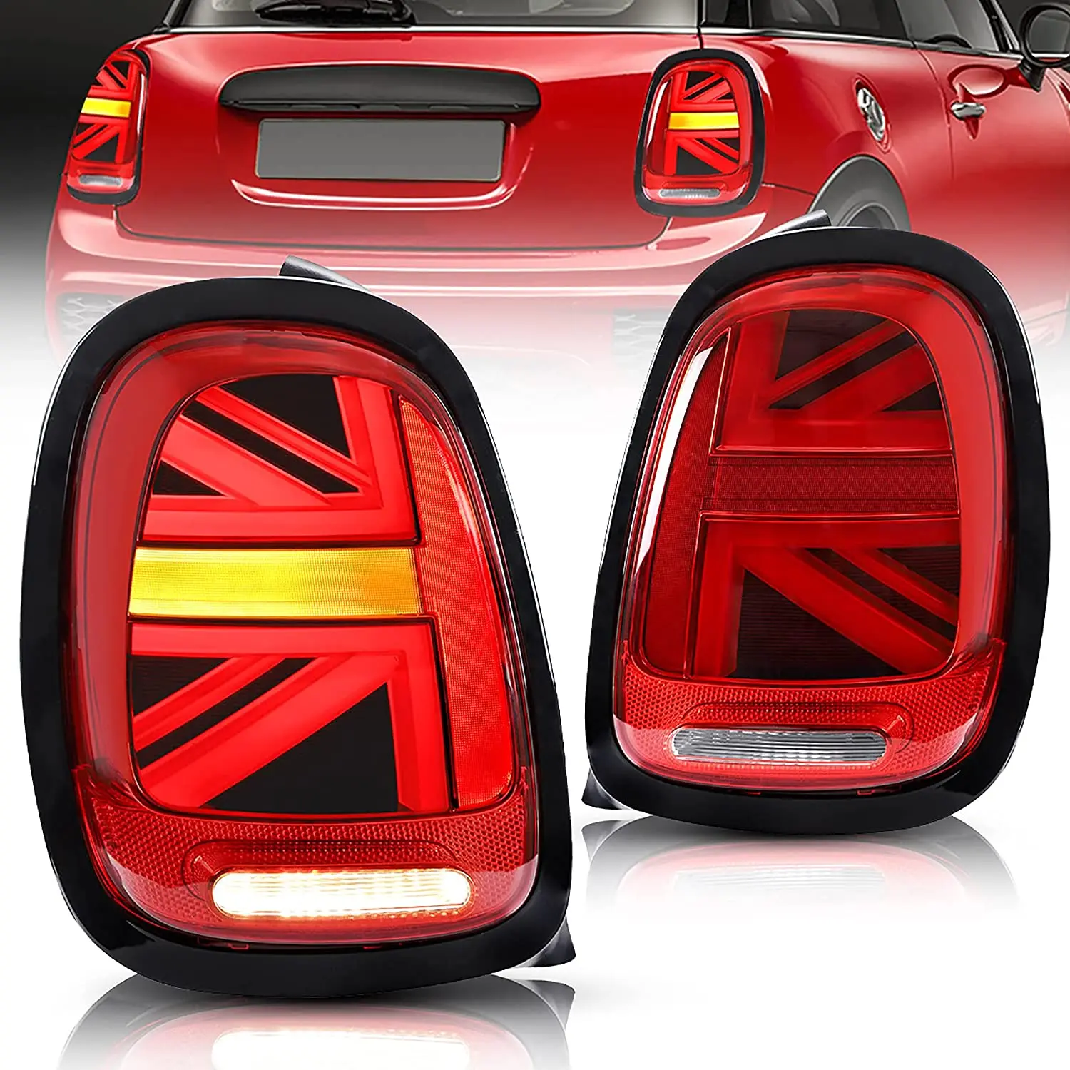 Taillight For BMW Mini Cooper F55 F56 F57 Car Styling LED Rear Lamp Tail Lamp Union Jack Style Rear Tail Lamp with Animation