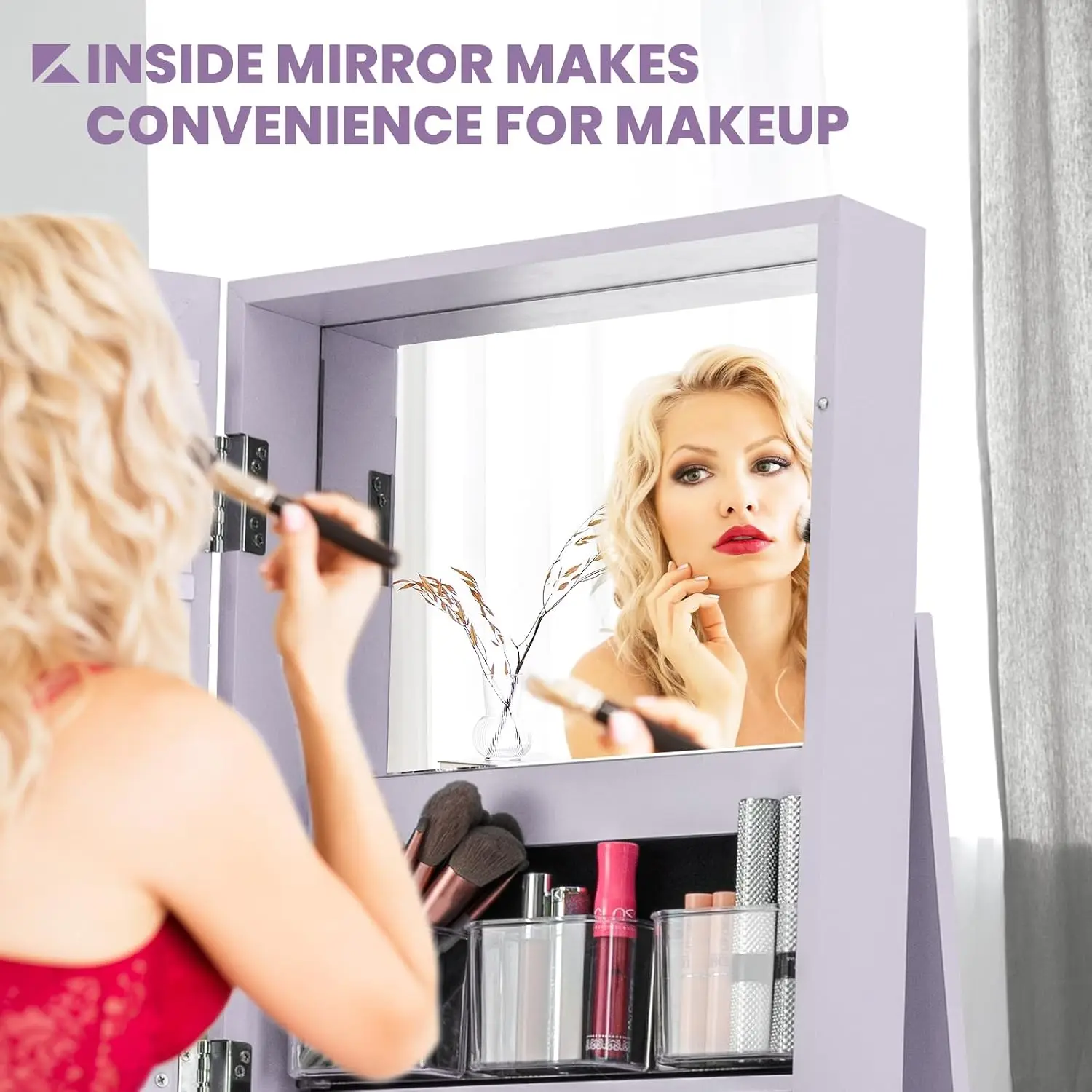 360° drehbarer Schmuckschrank  – Full Length Mirror Jewelry Armoire Bewertung und Preis