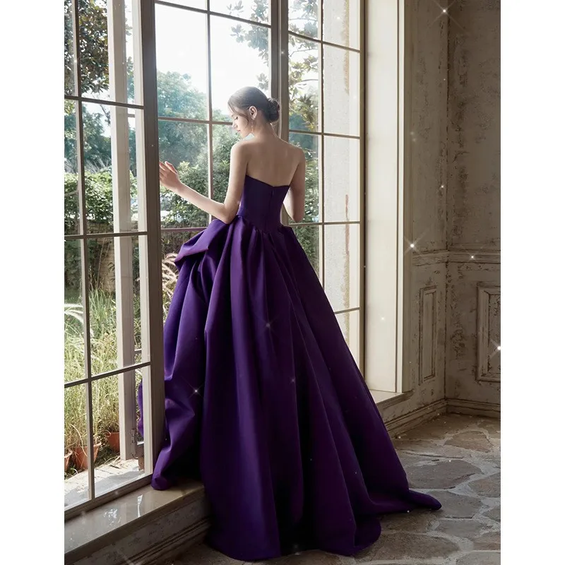 Wedding Dress over-grown evening dress long Evening Dress Female Graduation Ball Evening Dress  Elegant and graceful dress