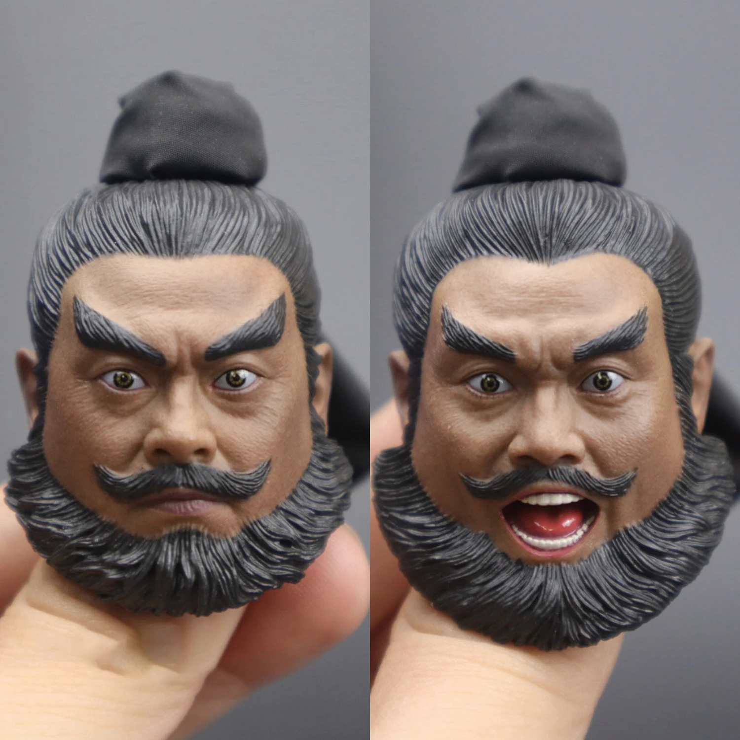 1:6 Three Kingdoms General Zhang Fei Yi De Calm Head Sculpt Model Fit 12