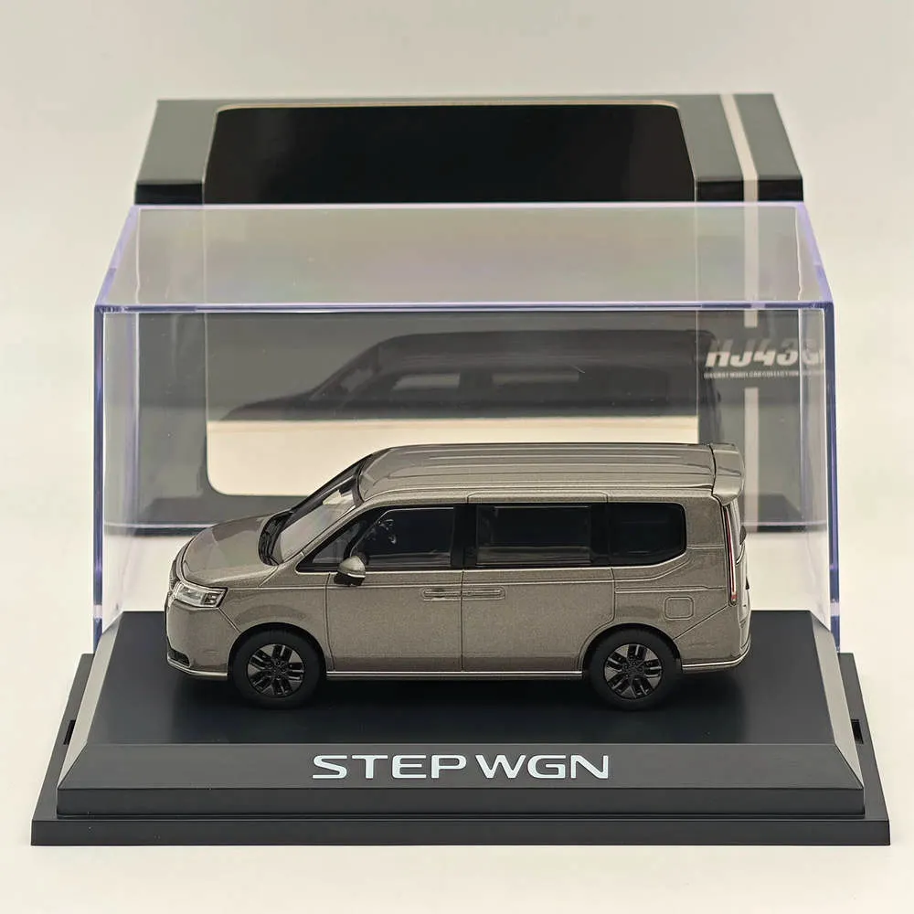 1/43 Hobby Japan STEP WGN e:HEV SPADA Super Platinum Gray (M) HJ432004GM Diecast Model Car Limited Collection Auto Toys Gift