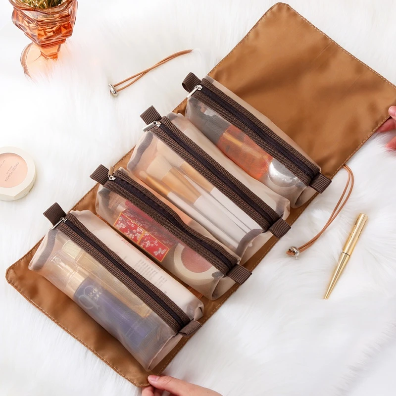 Bolsa de almacenamiento Rilibegan, bolsas de recogida de maquillaje para viajes al aire libre, bolsas de cosméticos de moda para mujer, bolsas de almacenamiento de lavado