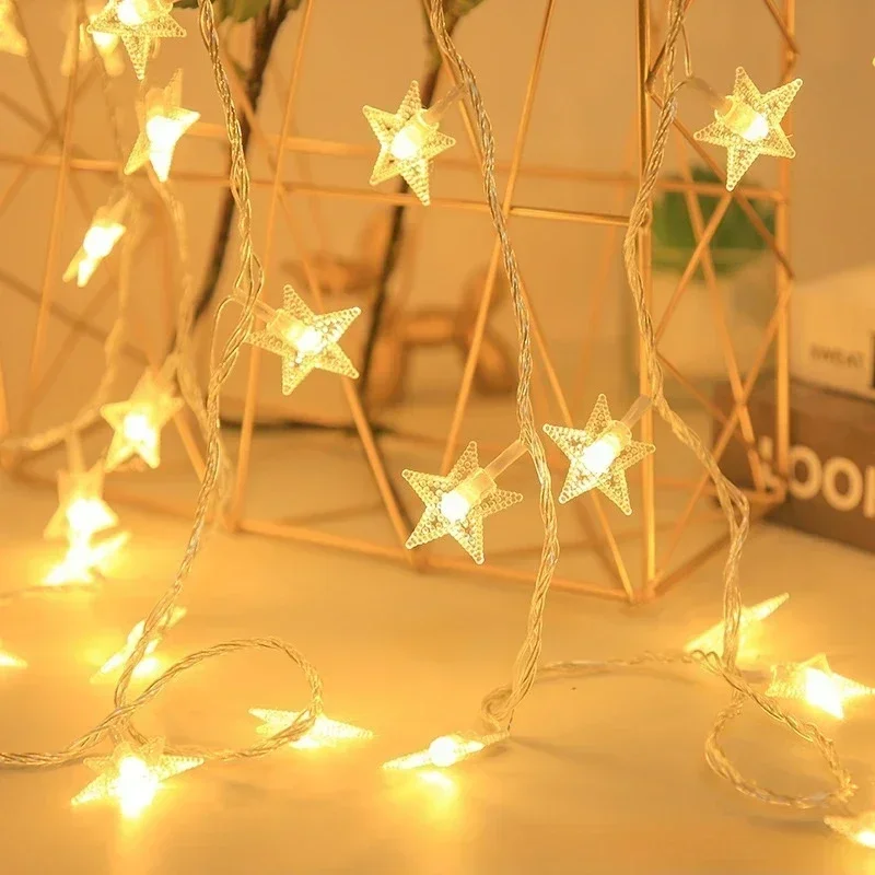 

1.5M/3M/6M/10M LED String Lights Star Chain Lights Garland Lamps Bulb Fairy Lights Party Home Wedding Garden Christmas Decor