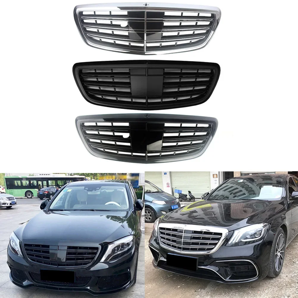 Car Front Racing Center Grille Facelift Bumper Grill For Mercedes-Benz S-Class W222 2014 2015 2016 2017 2018 2019