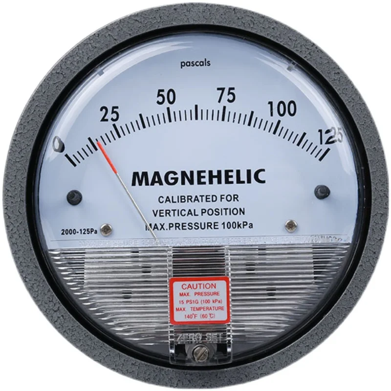 Differential Pressure Gauge Professional Barometer Aluminum alloy mechanic manometer for Medical equipment etc.