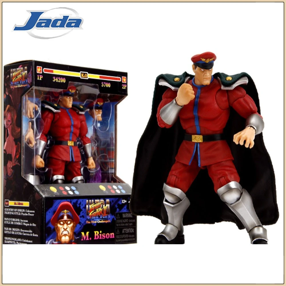 

Genuine JADA Toys Street Fighter 2 Action Figure Classic Game Peripheral Character Model Removable Decorative Ornaments Gifts