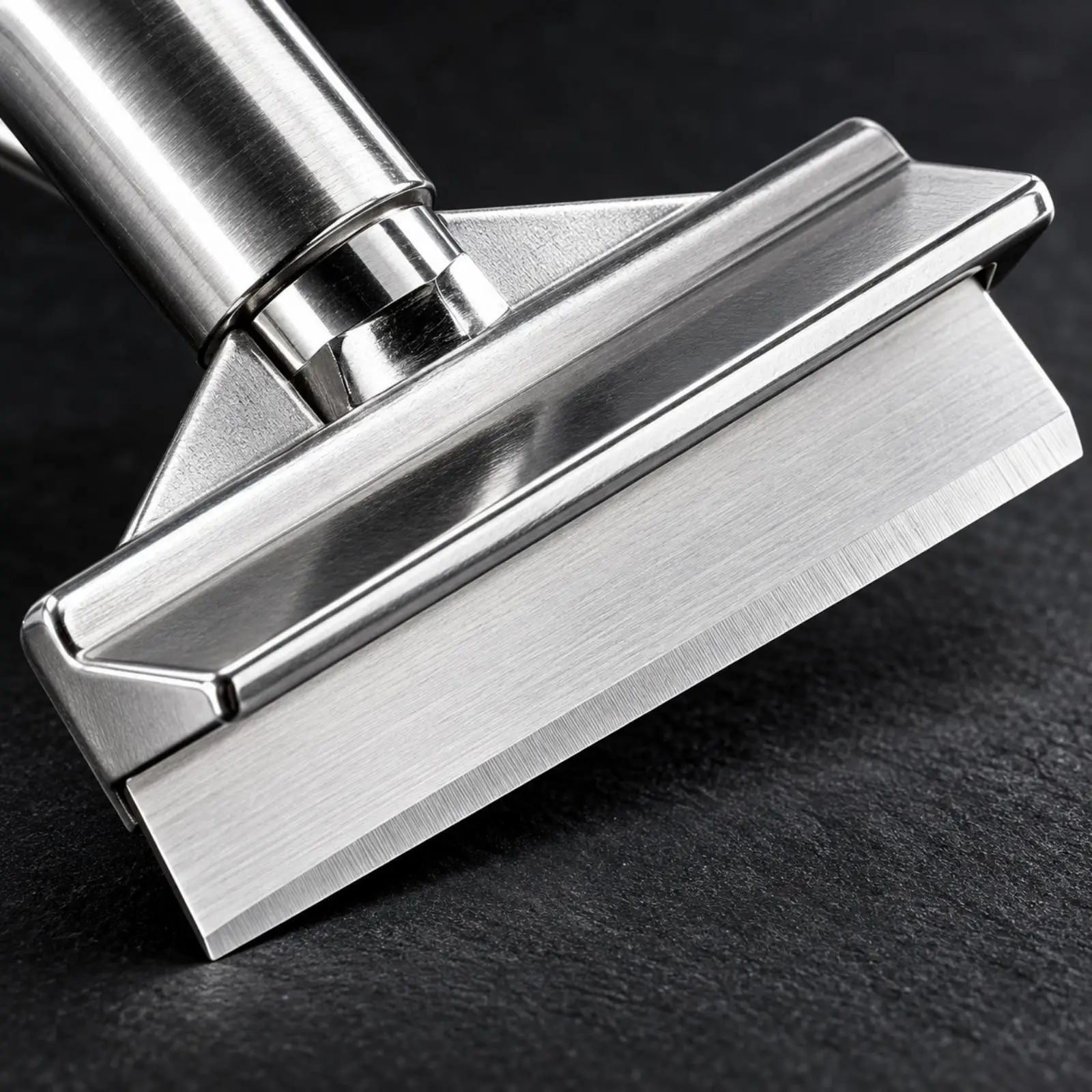 Stainless Steel Barbecue Scraper Wide Blade Long-Handle Grill Scraper Ergonomic Long-Lasting for Restaurant Kitchen Personnel