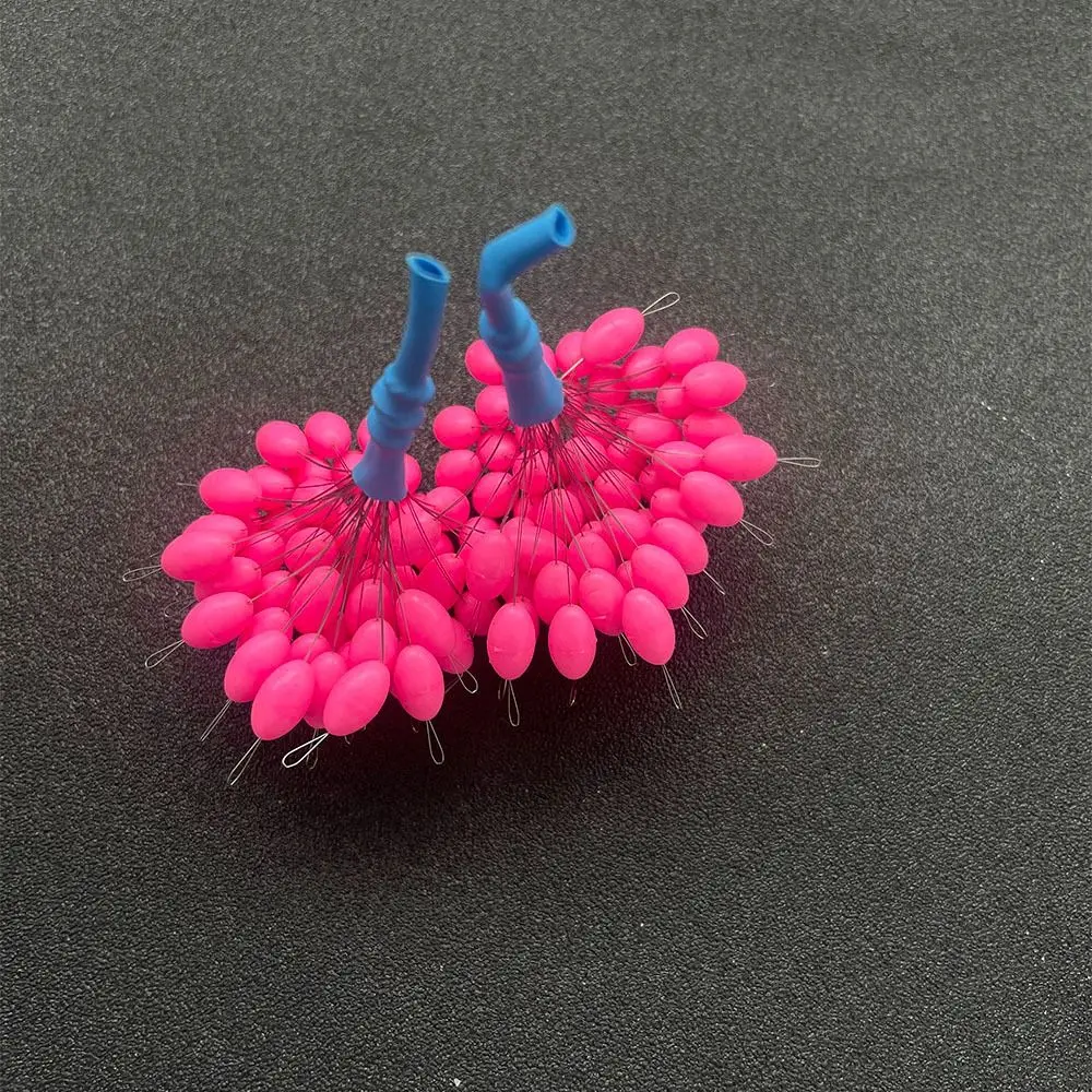 50 Stück/Lot Transparente Gummi-Stopper S L Angelstopper Zylindrische Space Beans Fischleinen-Zubehör – Detail 17