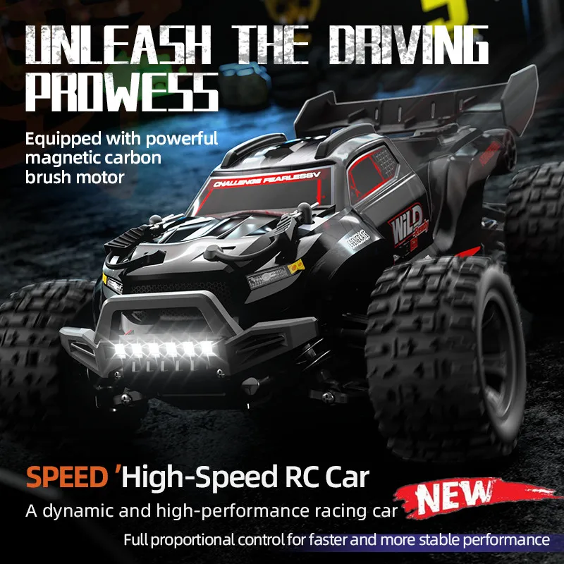 30KM/H 4WD RC Car With LED Remote Control Cars High Speed Drift Monster Truck Electric Powered High Speed Drifting for Adult