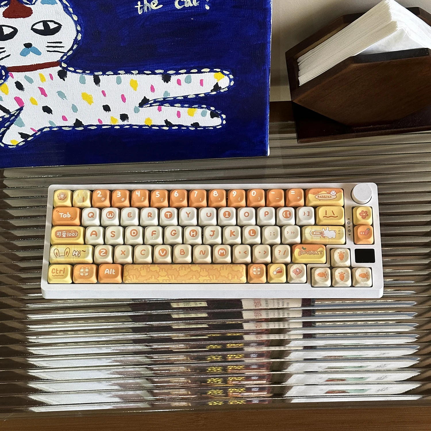 Mang Rabbit QX3 round ball cap, original, all five sides, cute