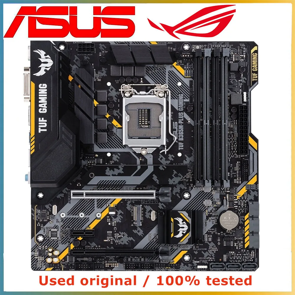 For ASUS TUF B365M-PLUS GAMING B365 M.2 USB3.1 DDR4 64GB M.2 Micro ATX support 9th/8th 9100 9700 8700 generation