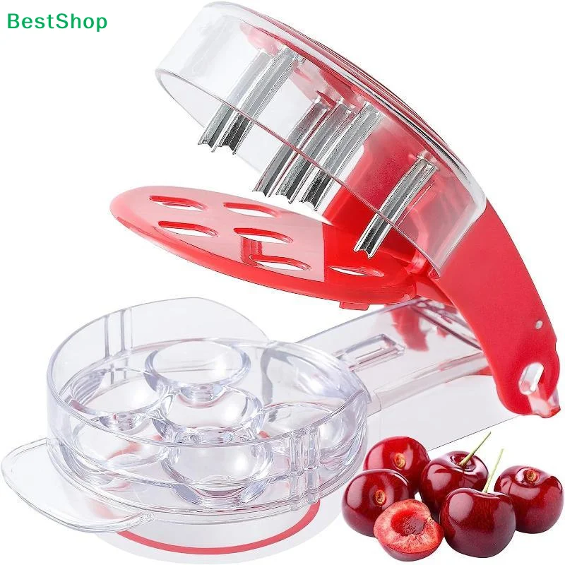 Picture 6: ★Cherry Pitter Tool 6 Slots Fast Pit Removal Food Grade Material For Home Baking Jam Making
