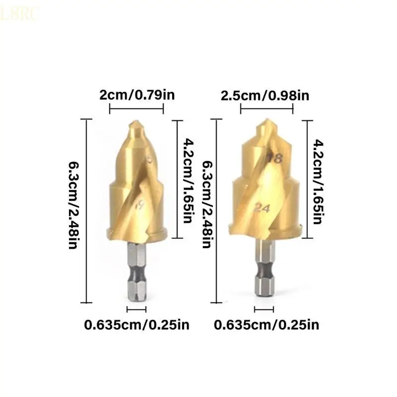 

L8RC Set Of 2 Shank Reamer Drill Bits Constructed with High Speed Steel for Durab